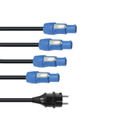 EUROLITE P-Con Cavo di Alimentazione 1-4, 3x2,5mm²