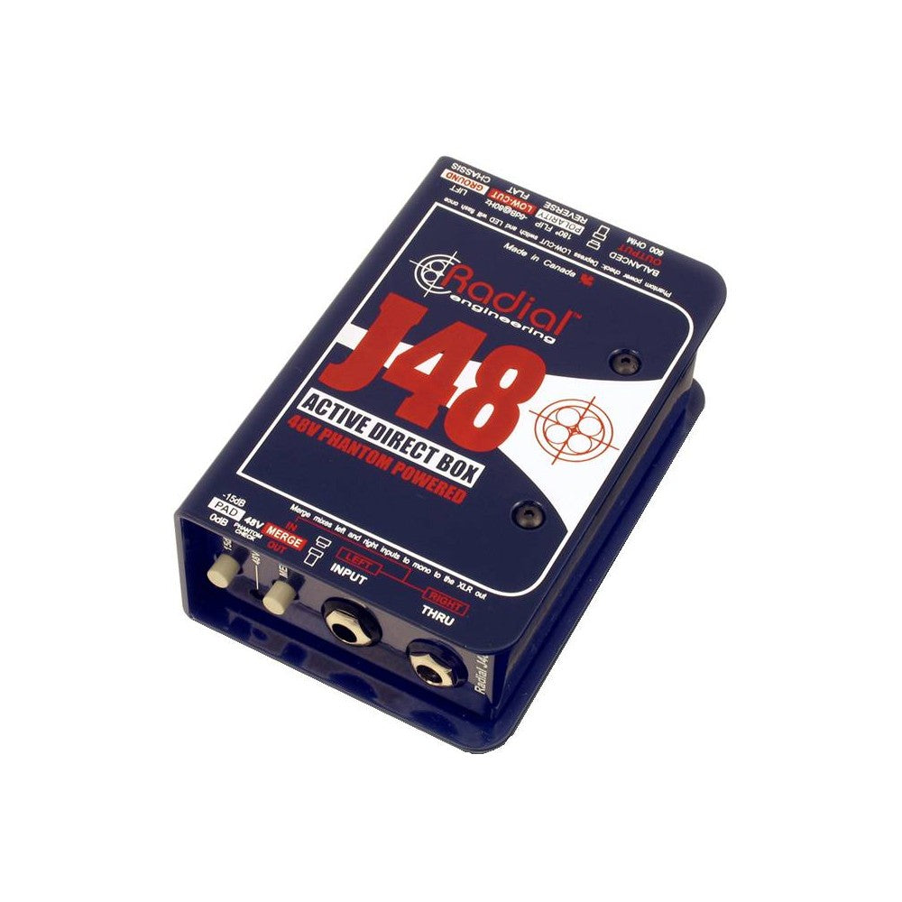 RADIAL J48 ACTIVE DI BOX JENSEN TRANSFORMER DI-BOX J-48