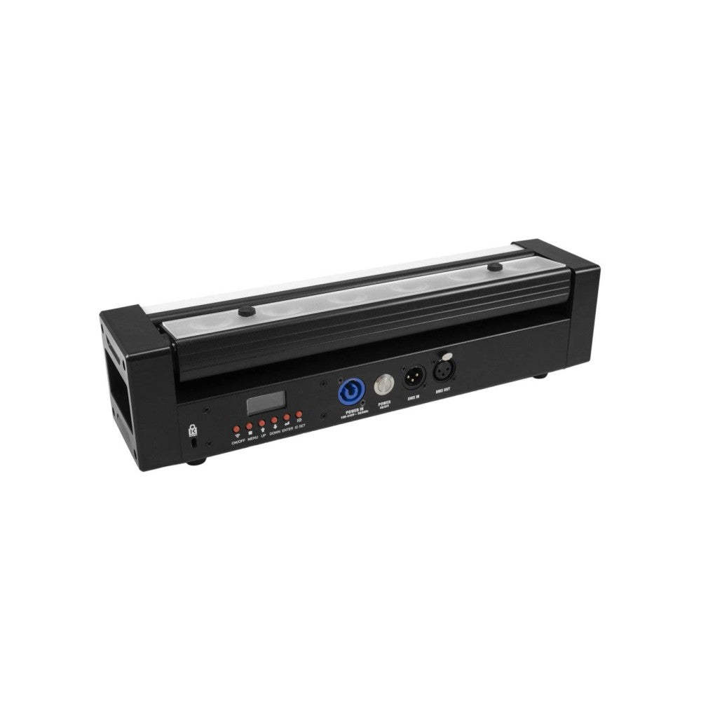 EUROLITE AKKU Bar-6 Glow QCL Barra LED inclinable alimentada por batería con LED 4 en 1 y QuickDMX