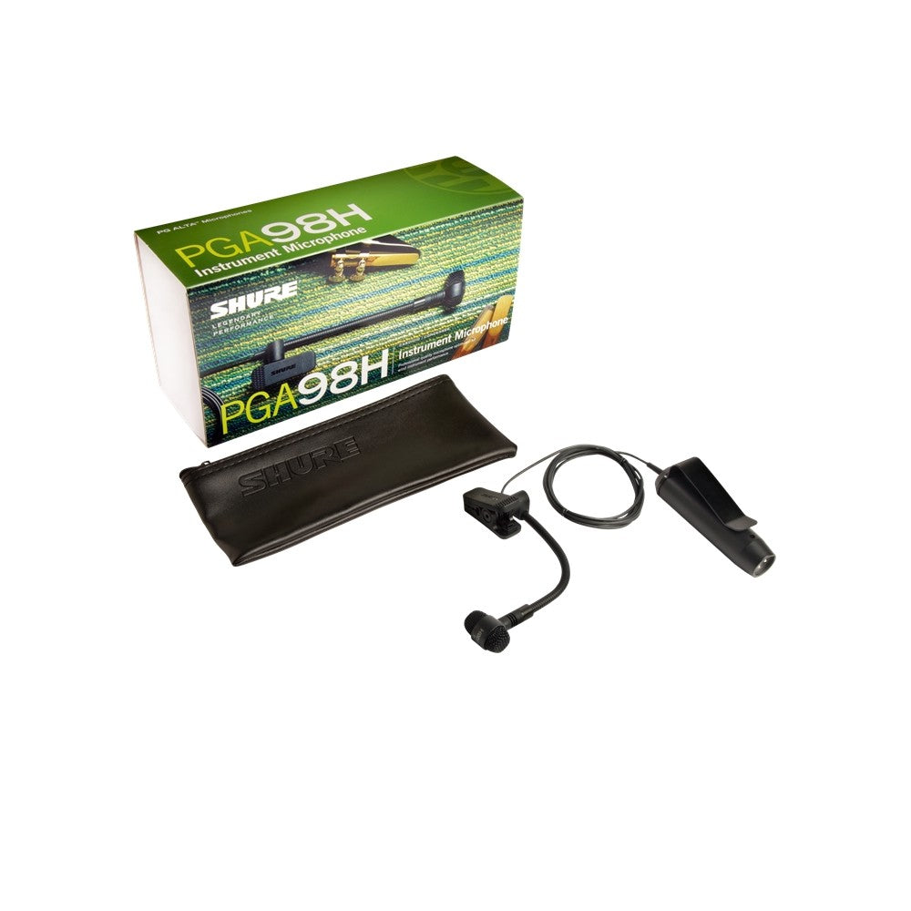 Shure PGA98H-XLR Micrófono de viento cardioide de condensador con clip XLR