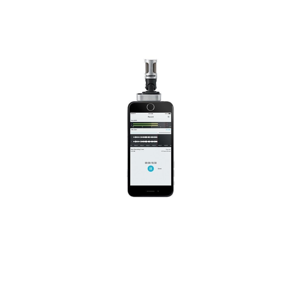 SHURE MV88 Micrófono de condensador Apple iOS