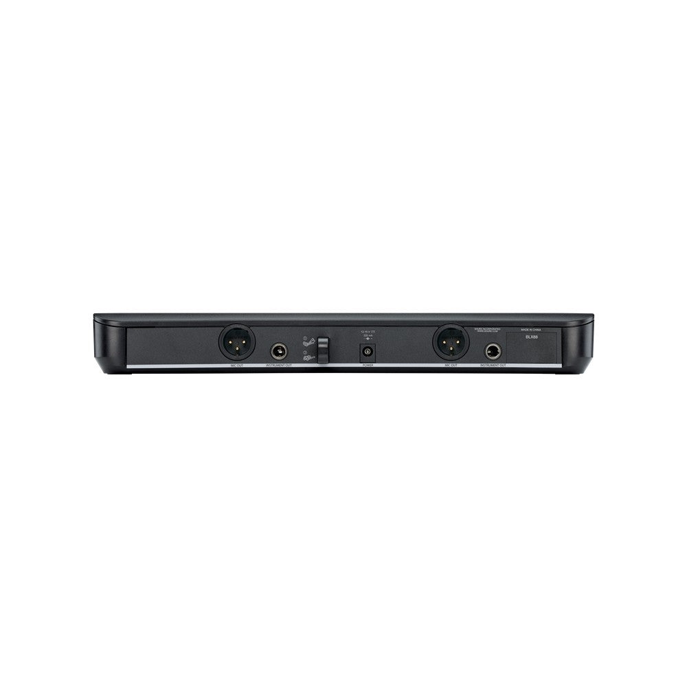 Shure BLX188E-MX53 Sistema inalámbrico BLX88E, 2x BLX1, 2x MX153T-O-TQG. (M17)