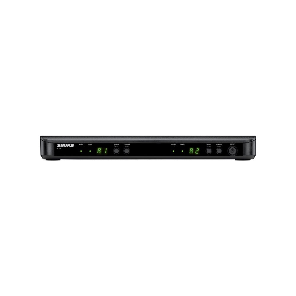Shure BLX188E-MX53 Sistema inalámbrico BLX88E, 2x BLX1, 2x MX153T-O-TQG. (M17)