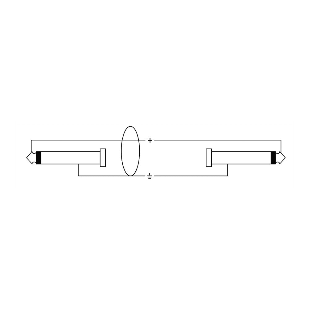 Cordial CFI 0.6 RR Jack TS (Mono) Acodado - Jack TS (Mono) Acodado