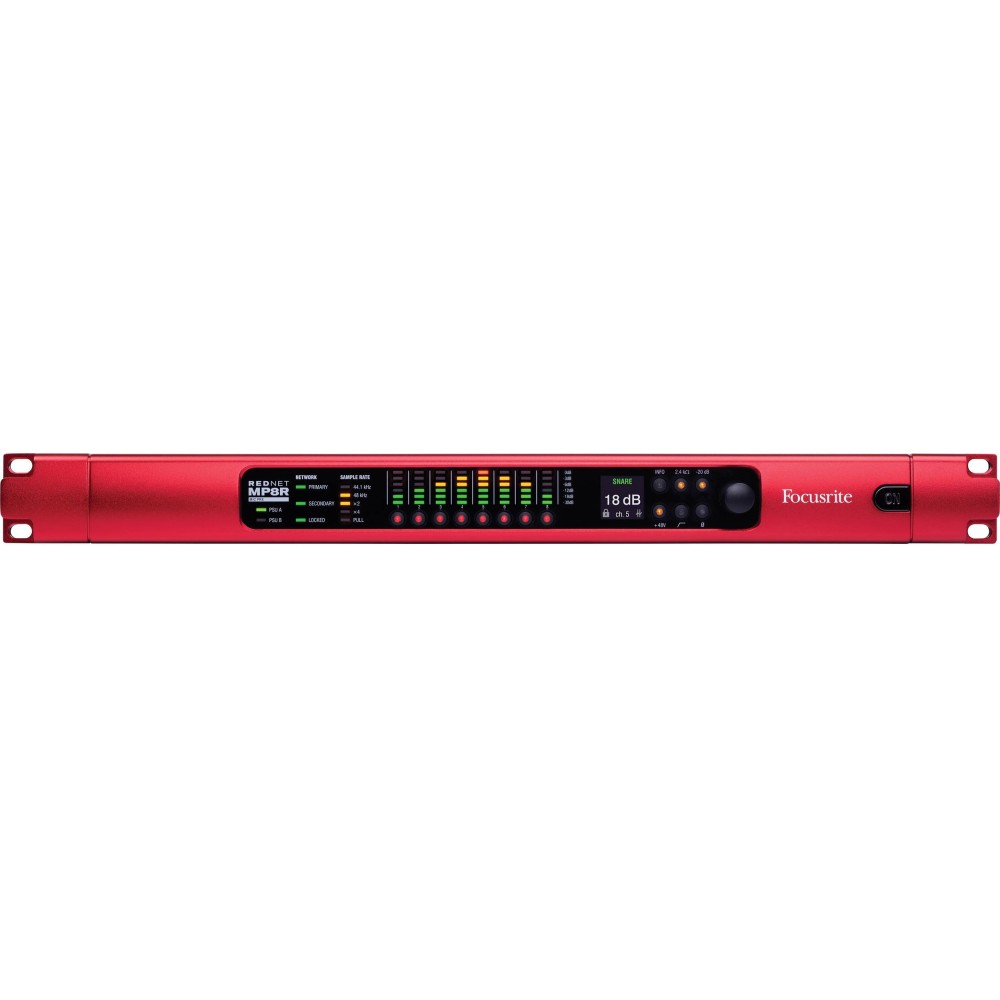 FOCUSRITE PRO REDNET MP8R Preamplificatore microfonico a 8 canali