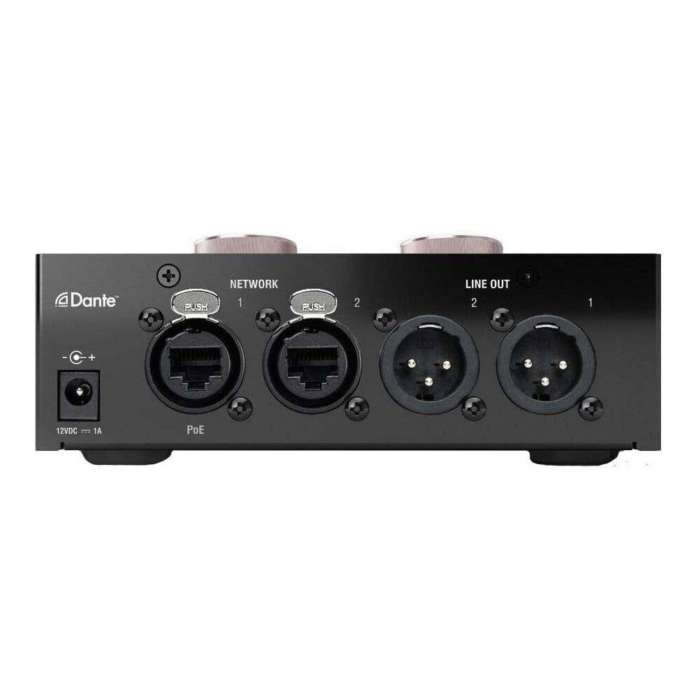 FOCUSRITE PRO REDNET AM2 Convertitore Dante stereo analogico con amplificatore cuffia con POE