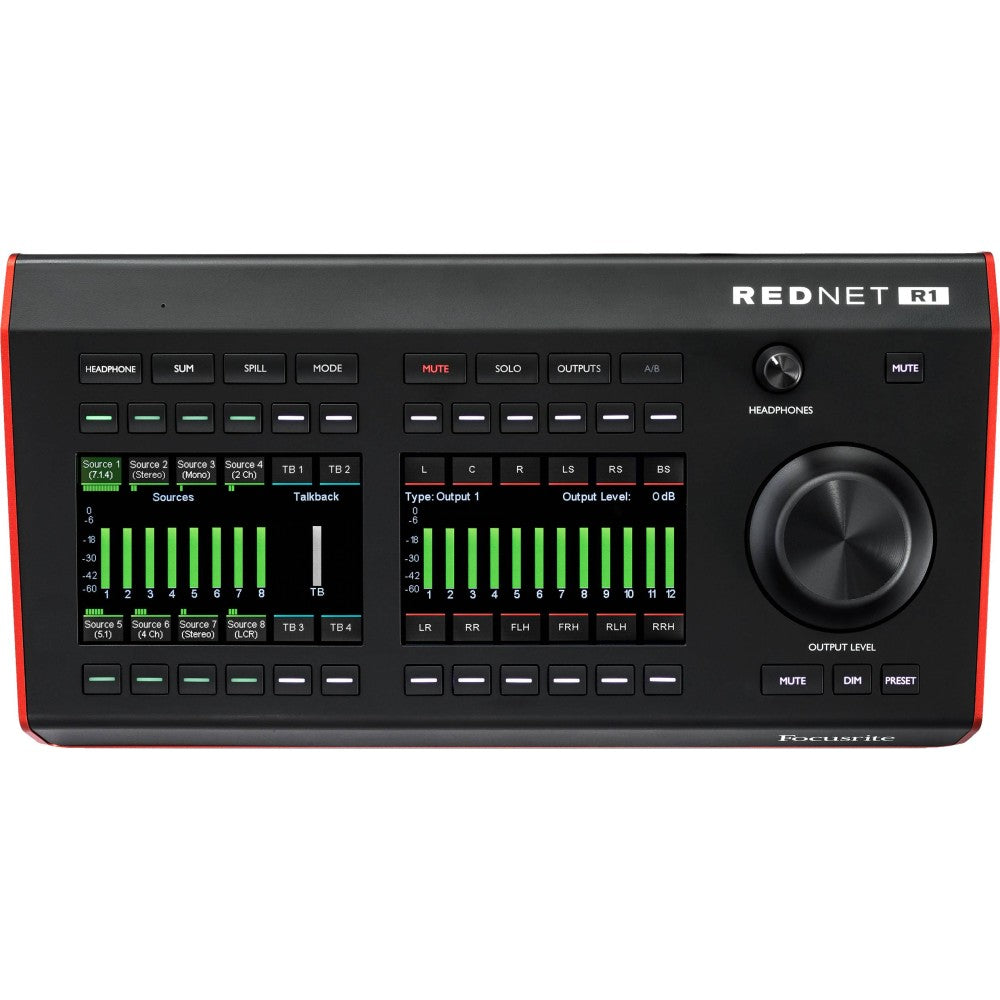 FOCUSRITE PRO REDNET R1 Desktop Remote Controller per interfacce RED con POE