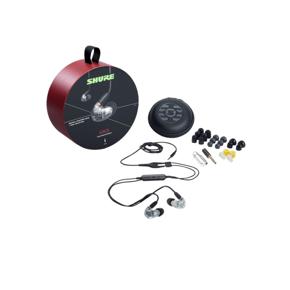 Shure SE53BACL+UNI-EFS AONIC 5 Auriculares de color transparente brillante