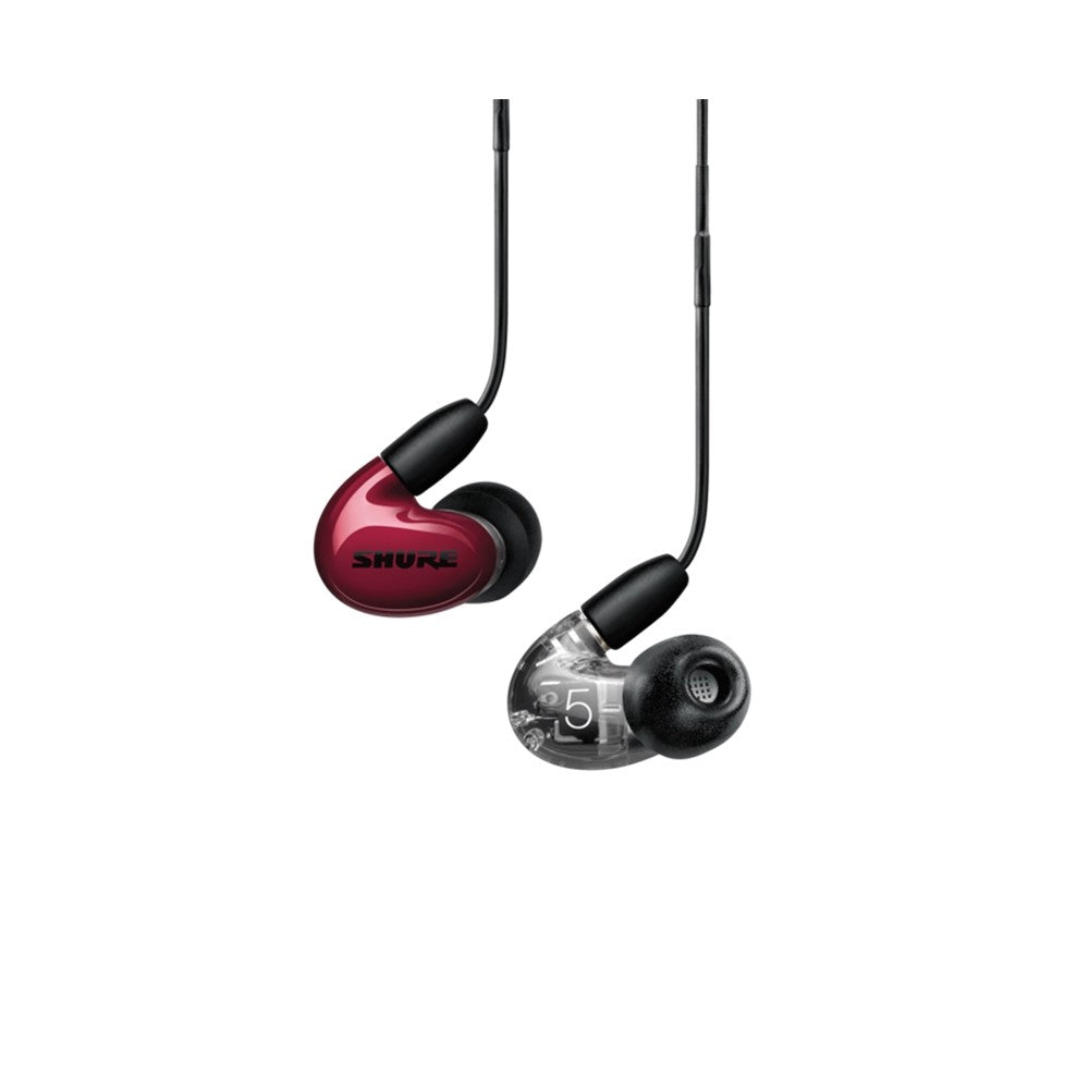 Shure SE53BARD+UNI-EFS AONIC 5 Auricolari colore rosso/trasparente