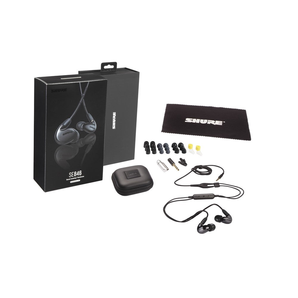 Shure SE846BABK+UNI-EFS Auriculares de 3 vías color negro