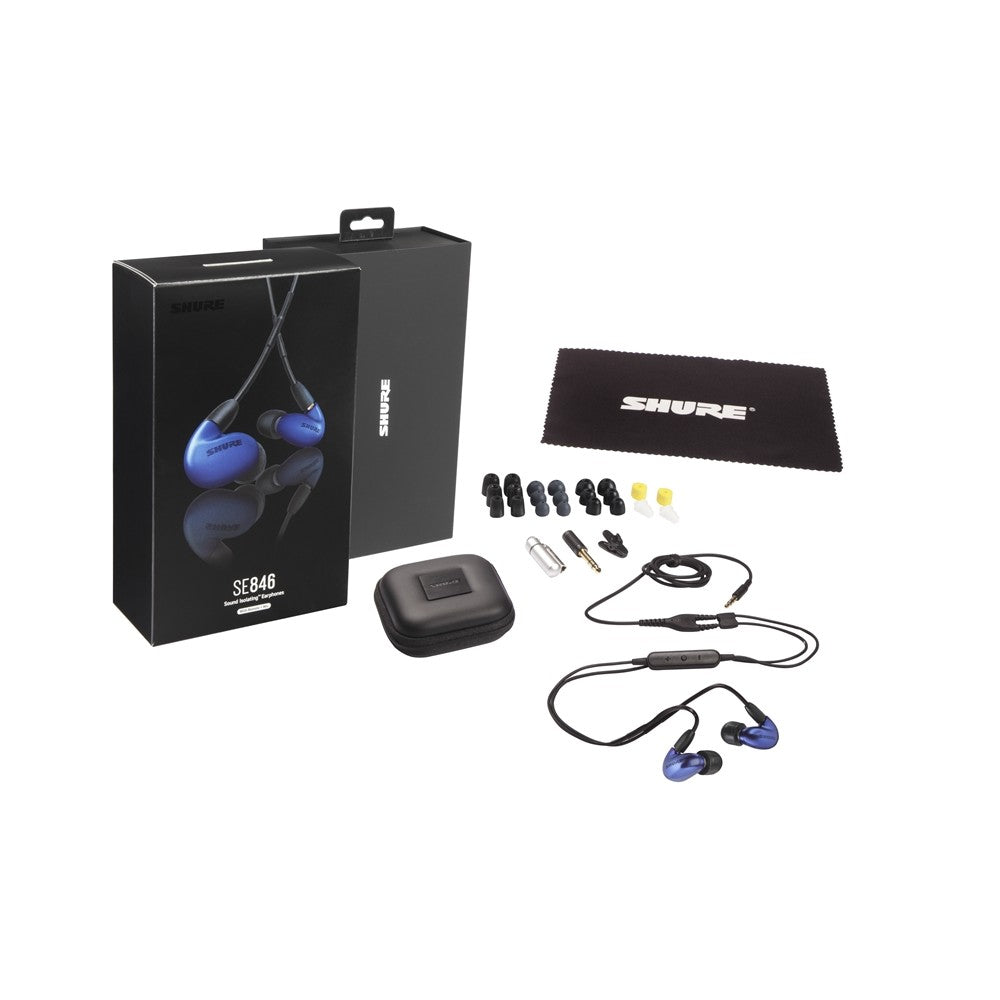 Shure SE846BABL+UNI-EFS 3-way earphones, blue