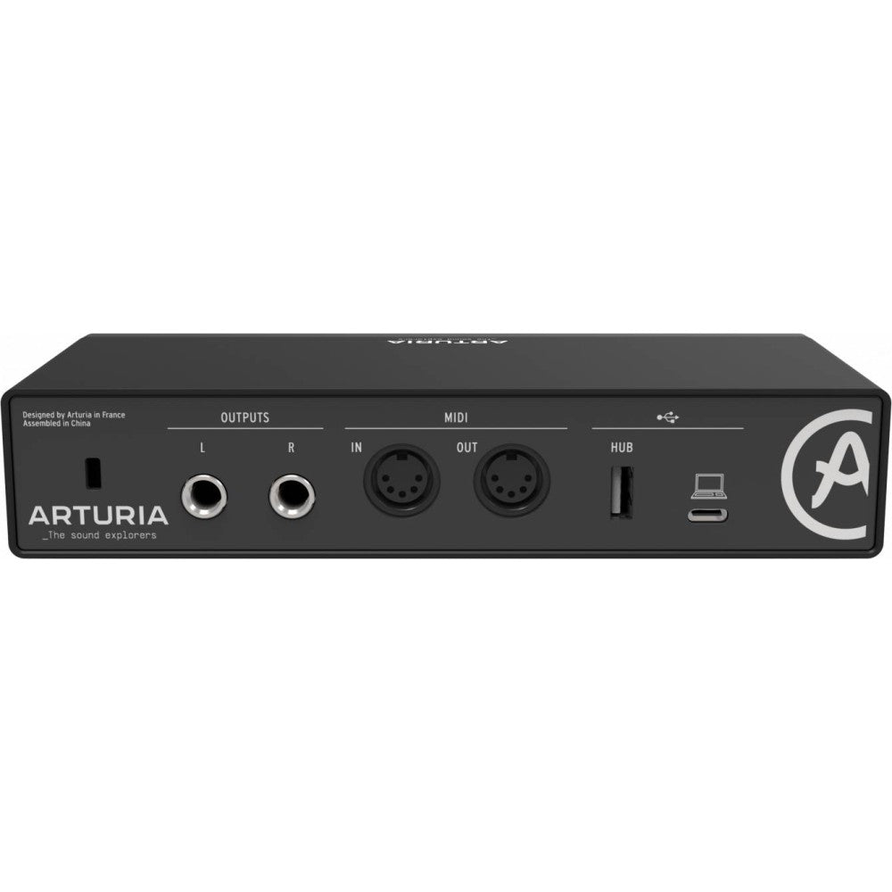 ARTURIA MINIFUSE 2 BLACK Interfaz de Audio USB C de 2 entradas y 2 salidas