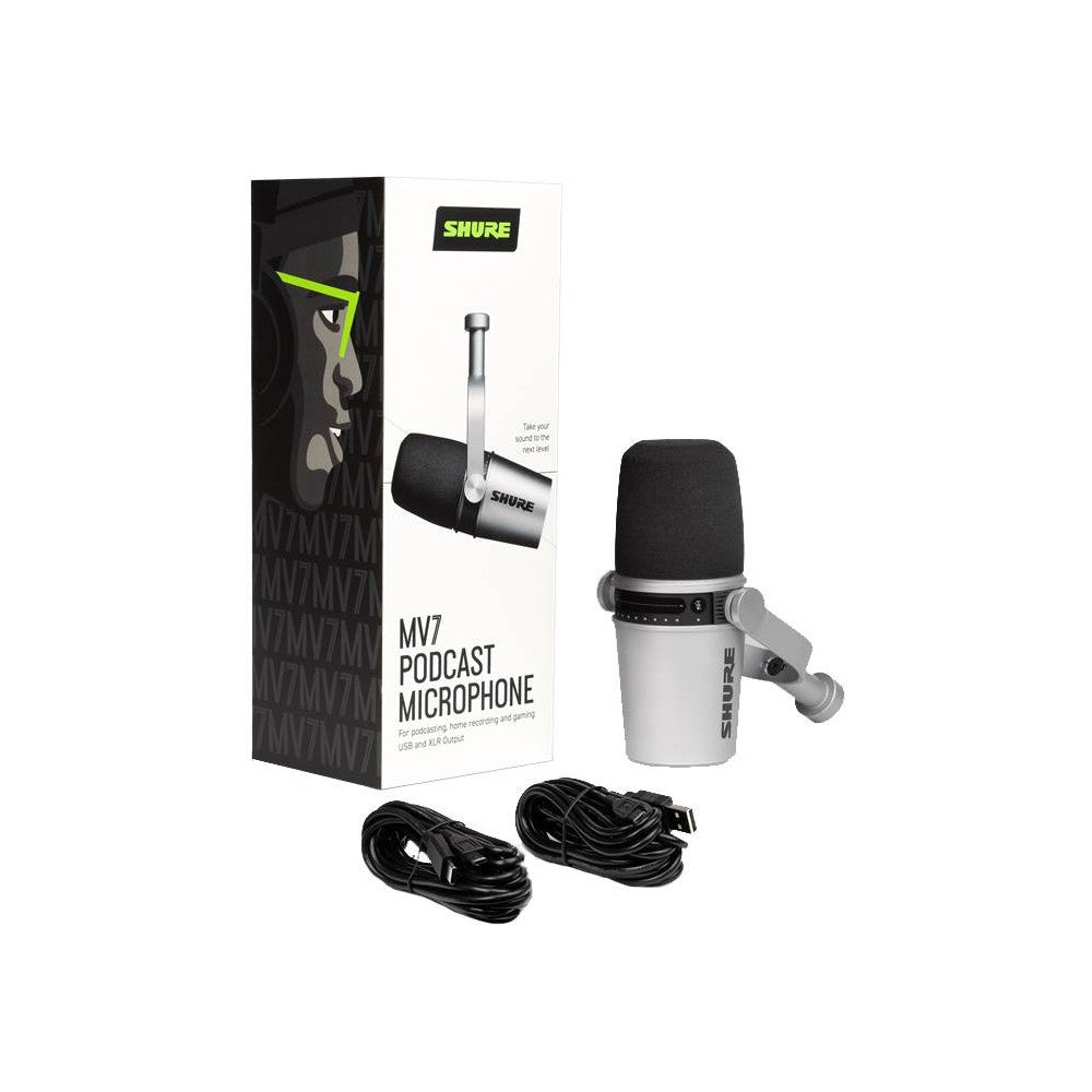 SHURE MV7-S XLR/USB Cardioid Dynamic Microphone