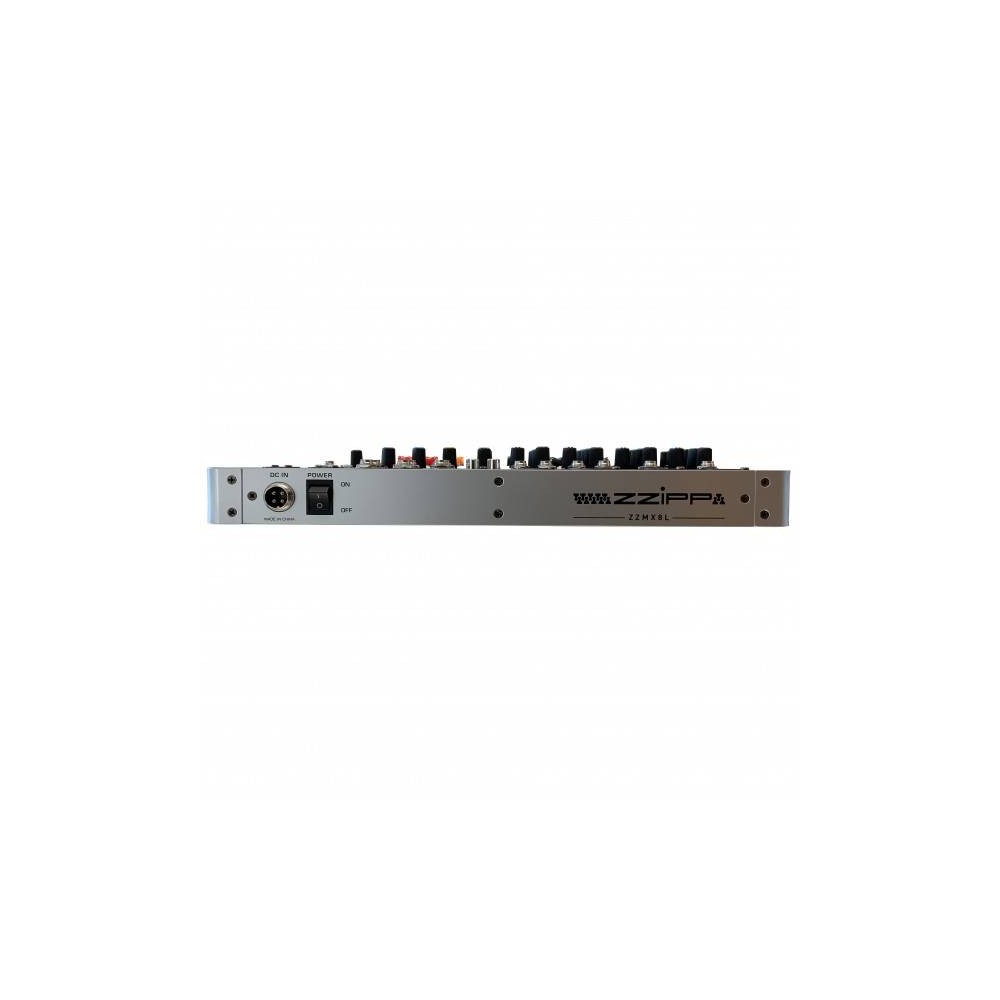 ZZIPP ZZMX8L 8-channel mixer with MP3 player, DSP, and Bluetooth