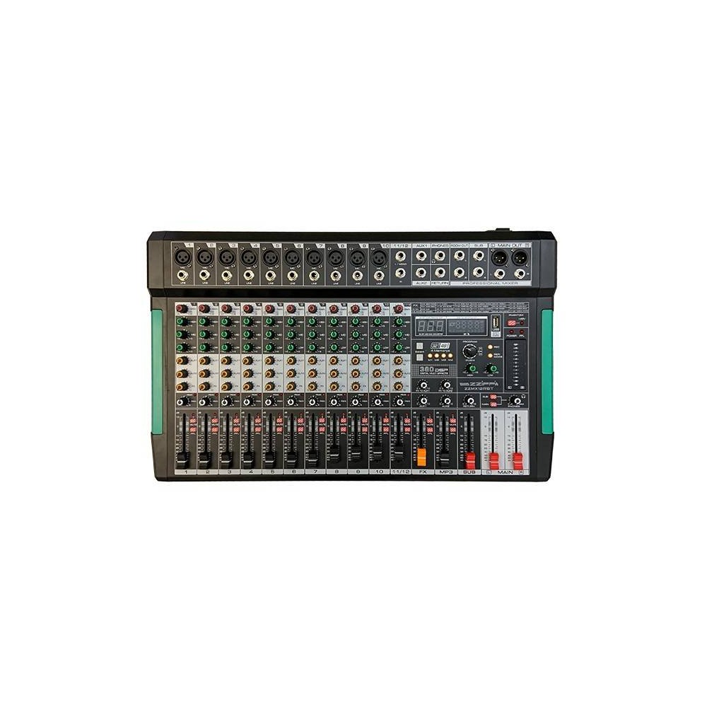 ZZIPP ZZMX12RBT Mixer 12 canali con lettore mp3 e Bluetooth