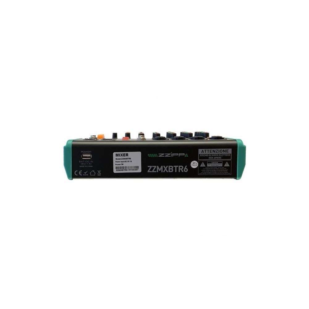 ZZIPP ZZMXBTR6 Mixer a 6 canali con multieffetto