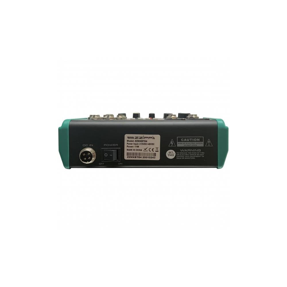 ZZIPP ZZMXBTE4 Mixer a 4 canali con multieffetto