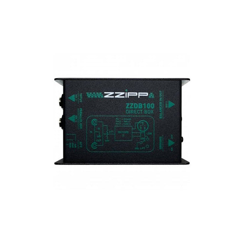 Caja DI pasiva de 1 canal ZZIPP ZZDB100