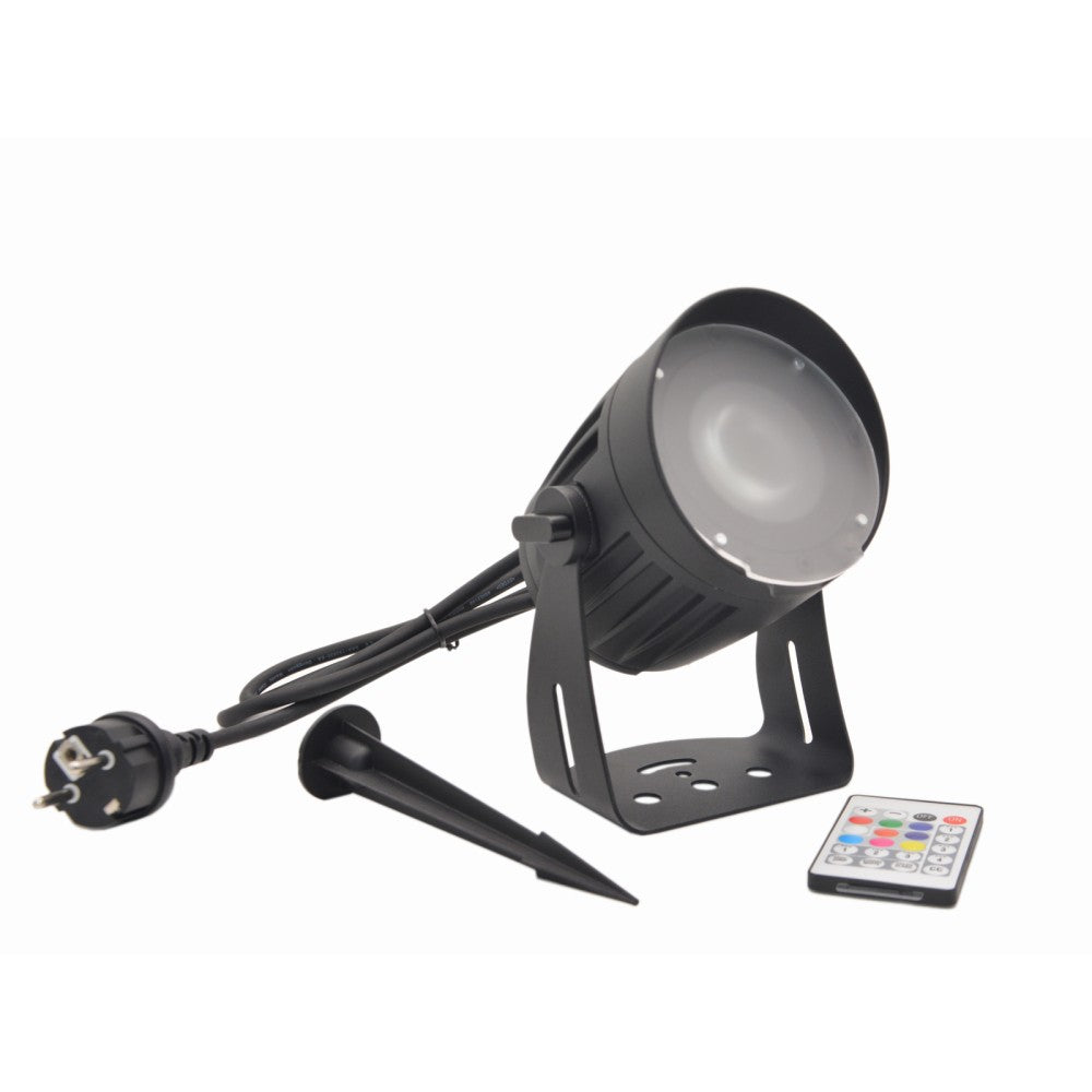 EUROLITE LED Outdoor Spot 15W RGBW con picchetto