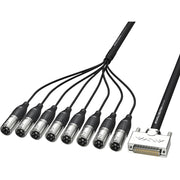 ALVA AO25-8XPRO3 Cavo Analogico Multi-core da D-Sub 25 maschio a 8 XLR maschio