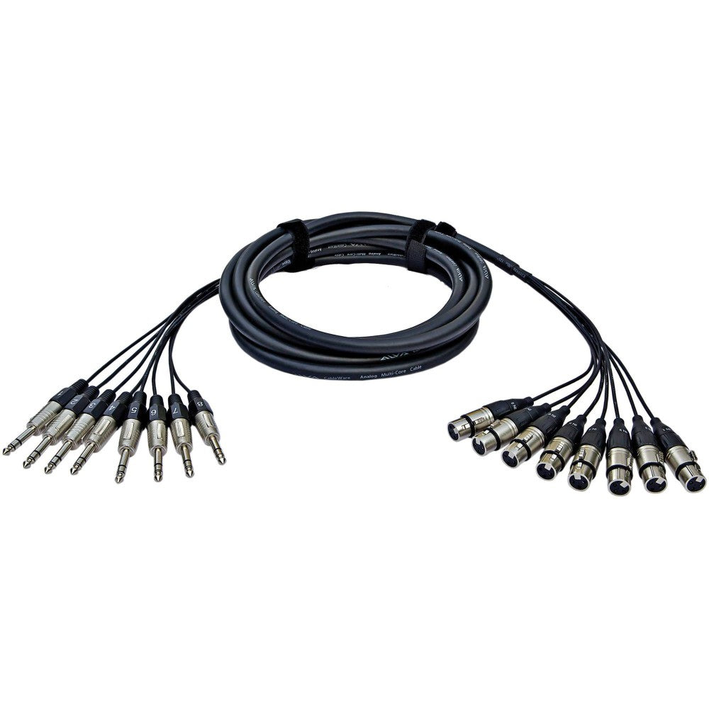 ALVA X8T8PRO5 Cavo Analogico Multi-core da 8 XLR femmina a 8 TRS