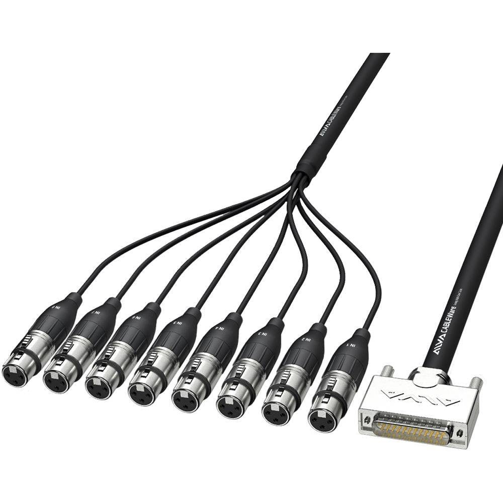 ALVA AI25-8XPRO5 Cavo Analogico multi-core da D-Sub 25 maschio a 8 XLR femmina