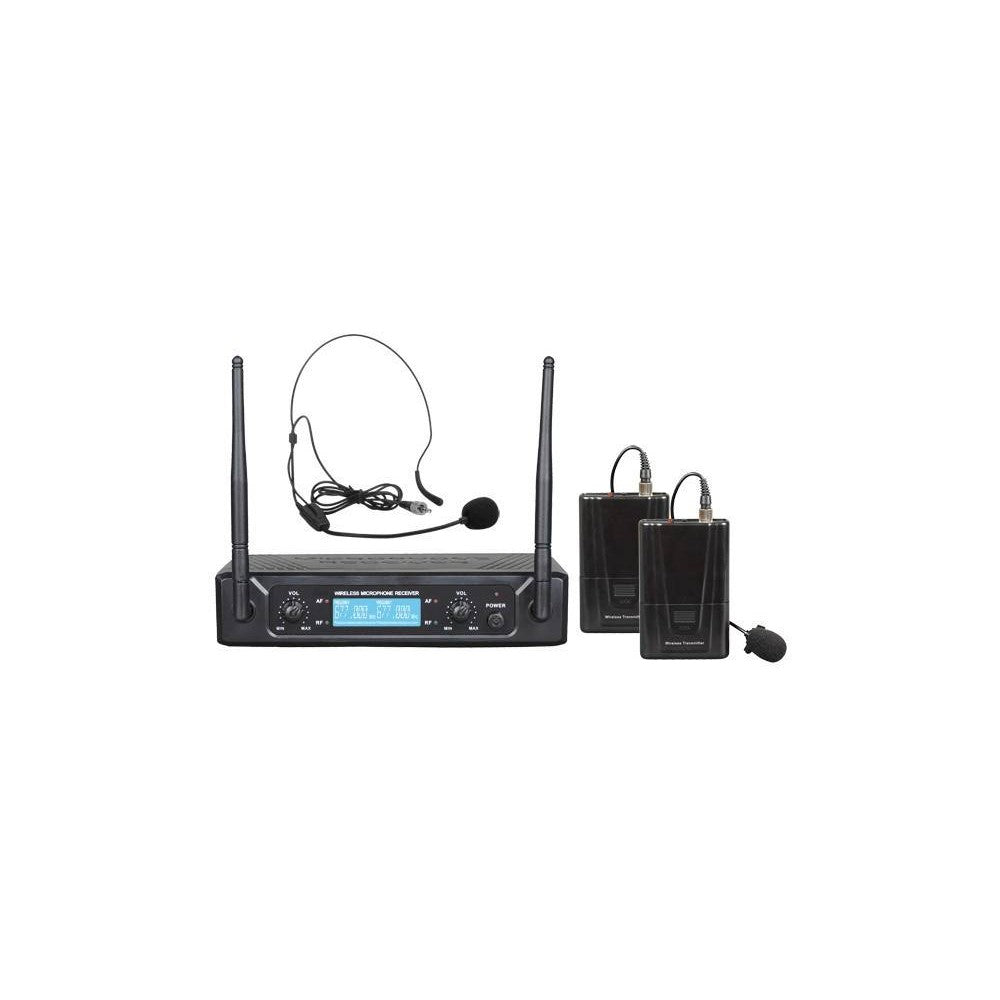 ZZIPP TXZZ520 Set doppio radiomicrofono bodypack UHF a frequenza fissa