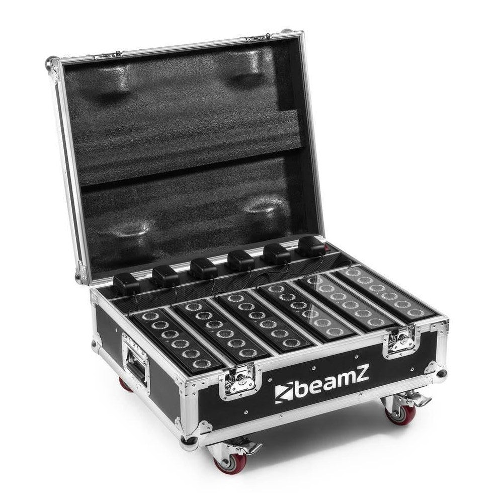 BeamZ FCC12 FlightCase para 6x BBB612 Char