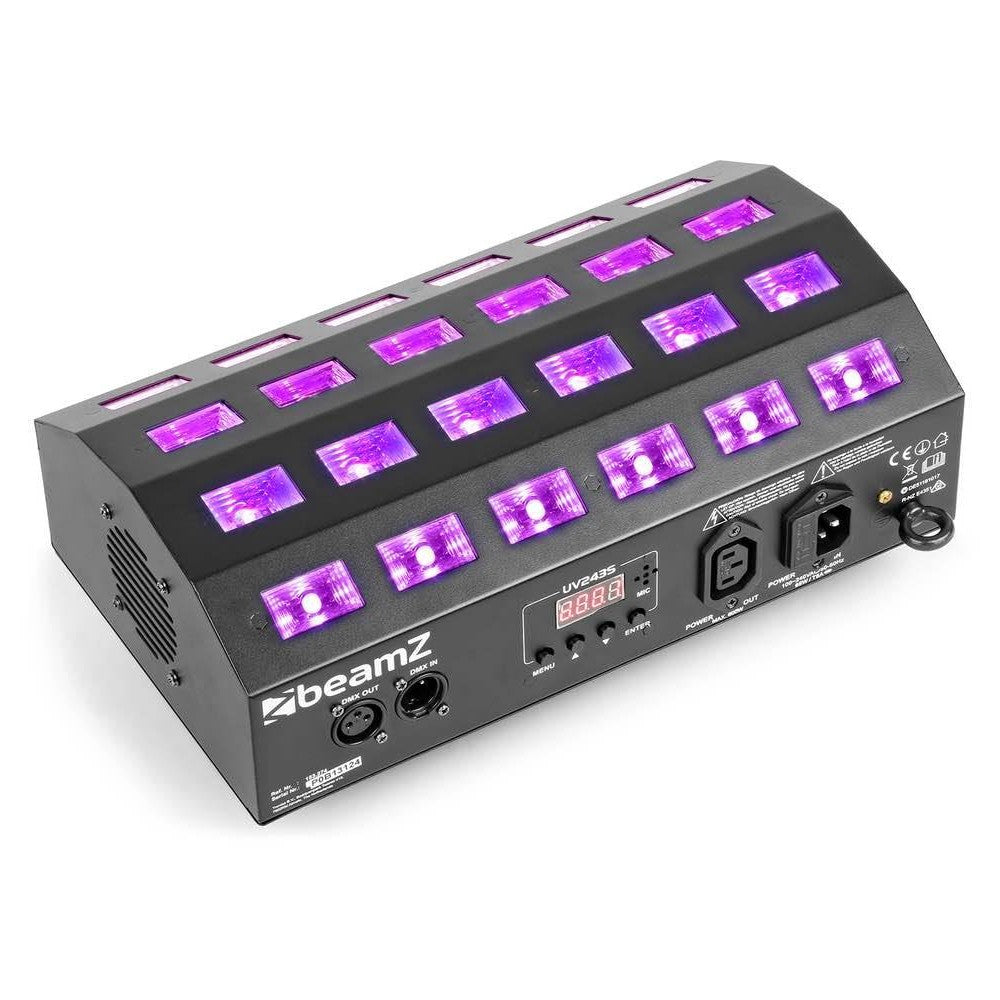 BeamZ Flood24UV 24x3W UV 4 canales, DMX,