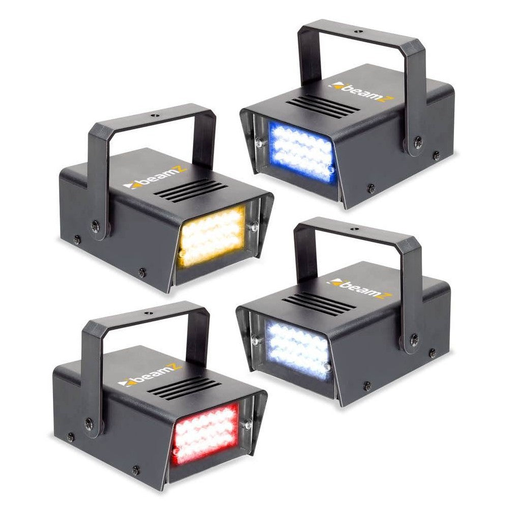 BEAMZ BMS24SET Set da 4 mini strobo LED