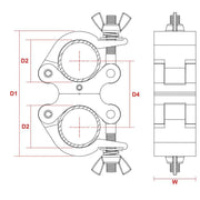 BeamZ BC50-500D Swivel Coupler Sl 500kg A