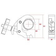 BeamZ BC50-250T Quick Trigger Sl 250kg Al