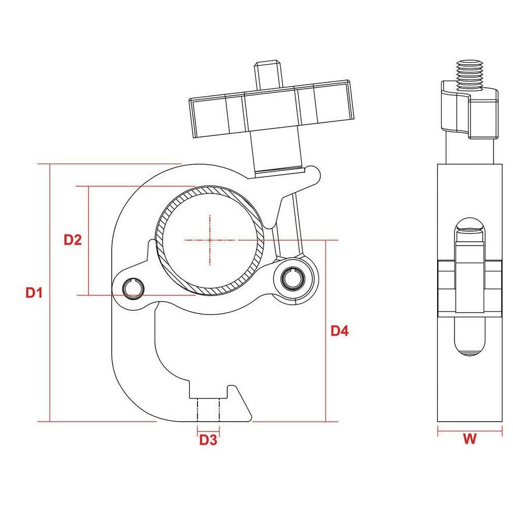 BeamZ BC50B-250Q Trigger Clamp Sl 250kg B