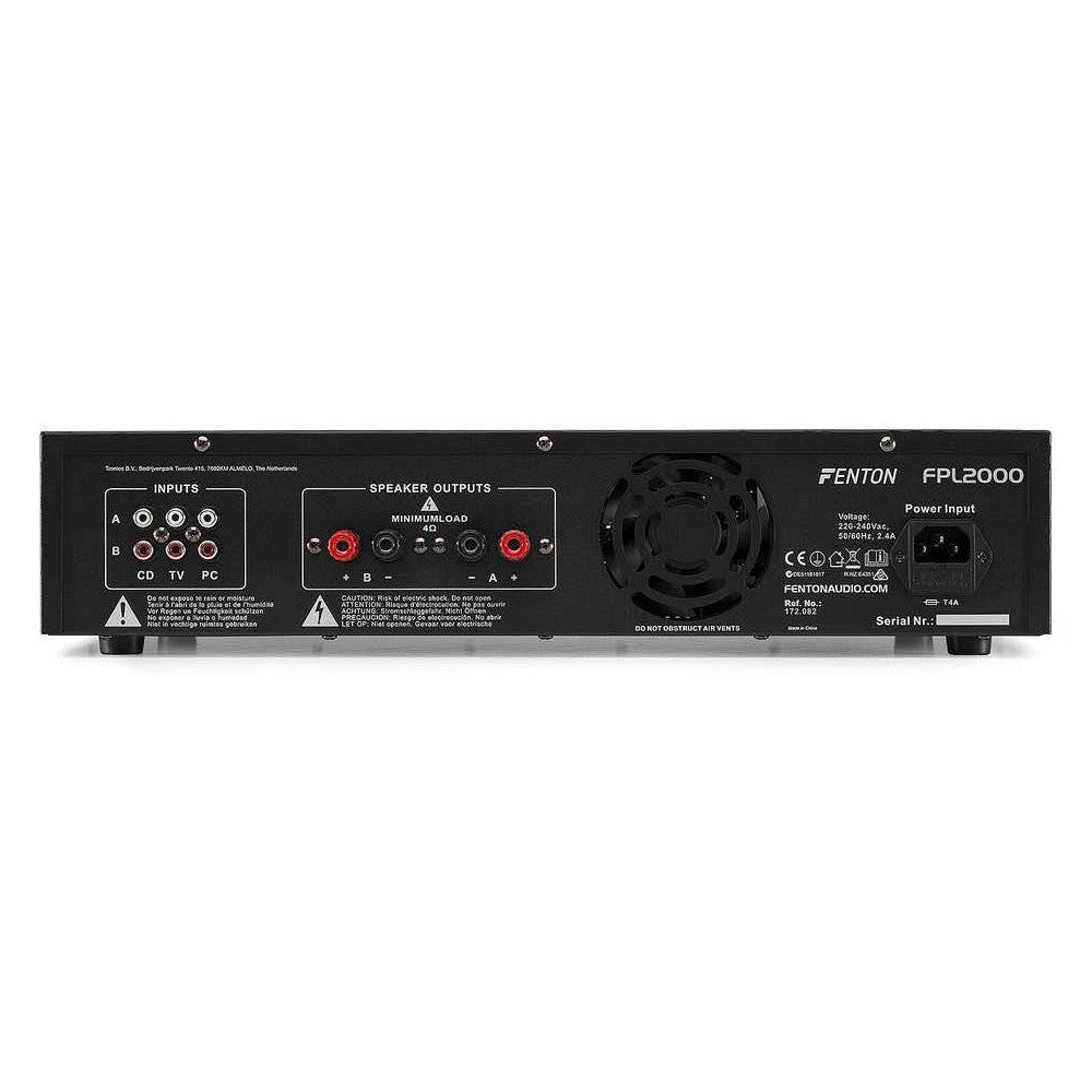 FENTON FPL2000 Amplificador digital con Bluetooth
