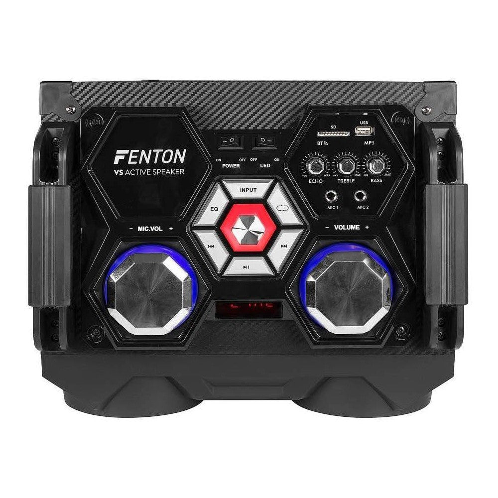 Fenton VS210 Active Speaker 2x10" BT, USB, LED