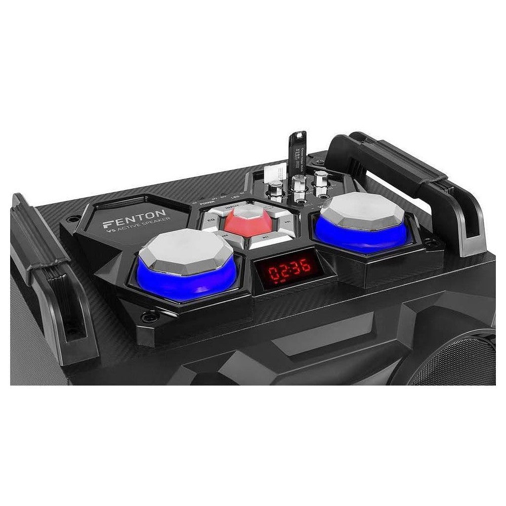 Fenton VS210 Active Speaker 2x10" BT, USB, LED
