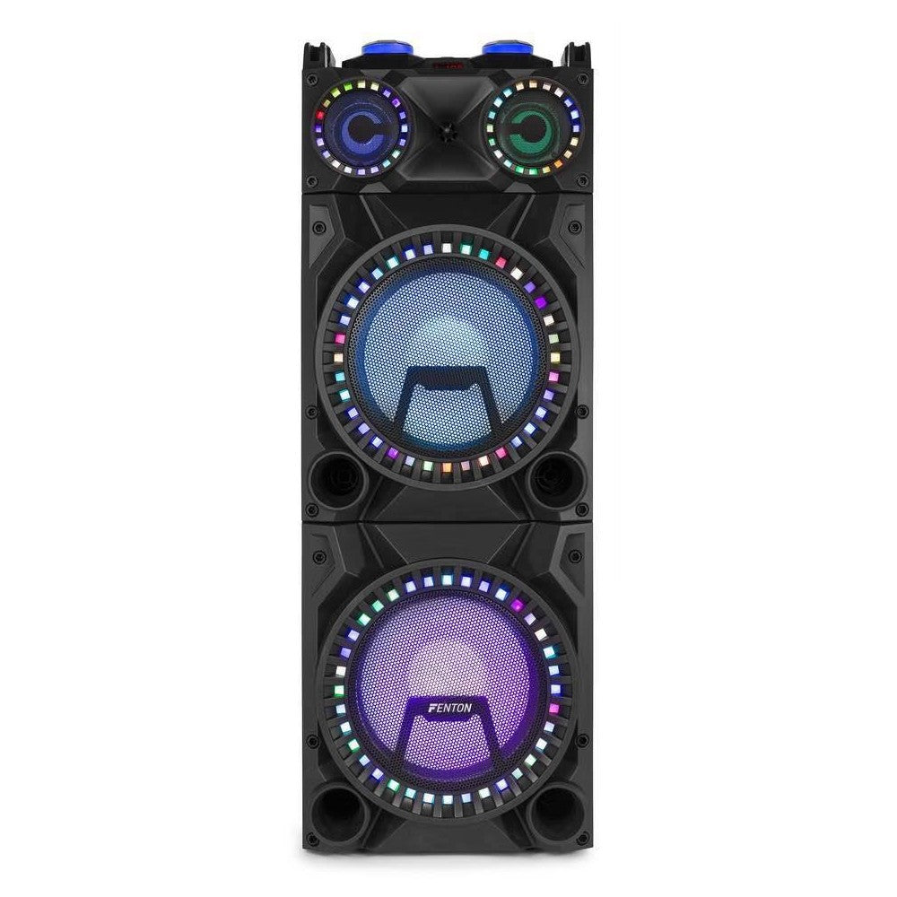 Fenton VS212 Active Speaker 2x12" BT, USB, LED