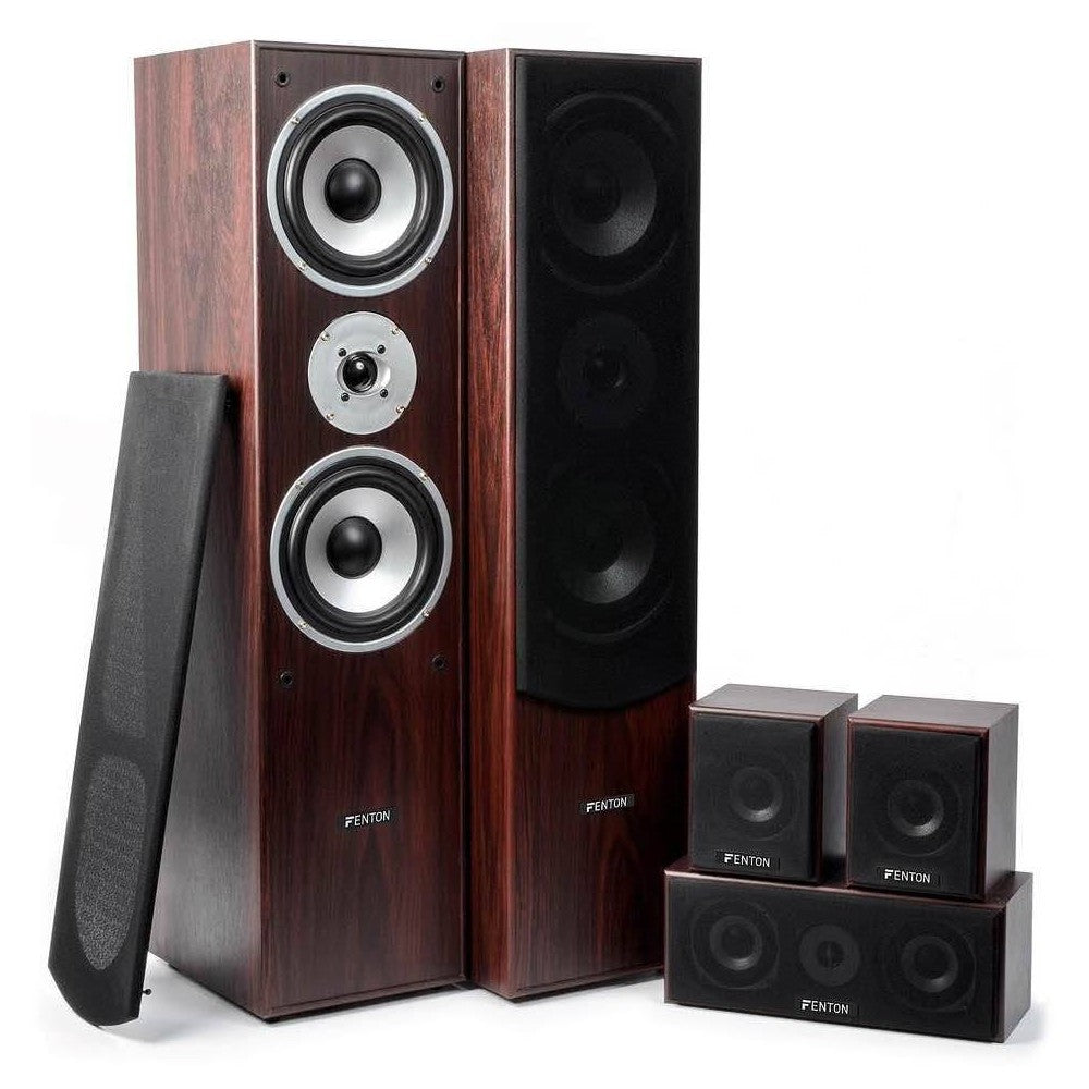 Sistema de cine en casa Fenton HF5W 5.0 nogal