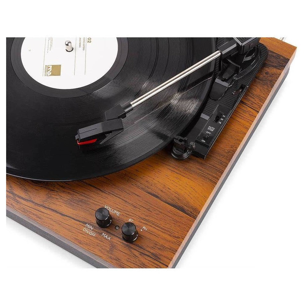 Tocadiscos Fenton RP165+Altavoz BT Madera