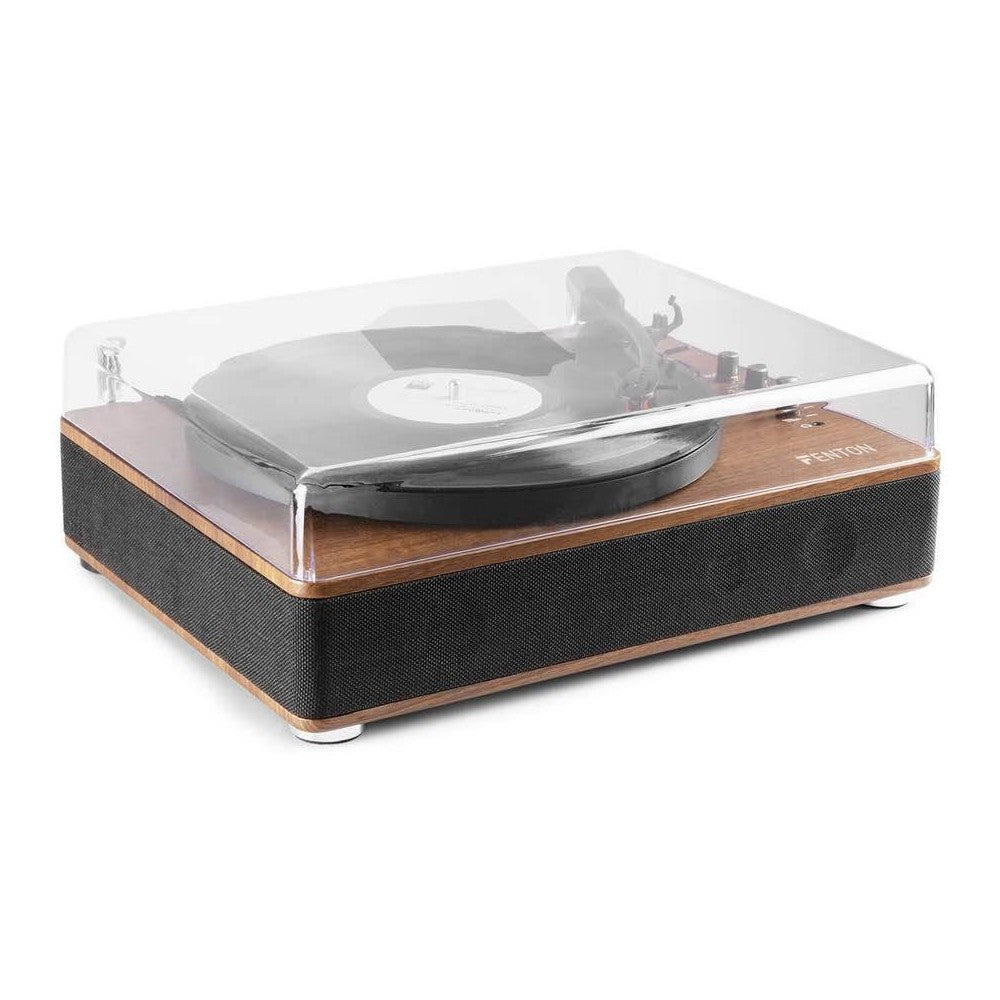 Fenton RP162 Record Player HQ BT Walnut Wood