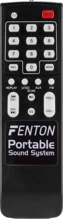 Fenton FT8LED Sistema portátil de 8" BT/micro