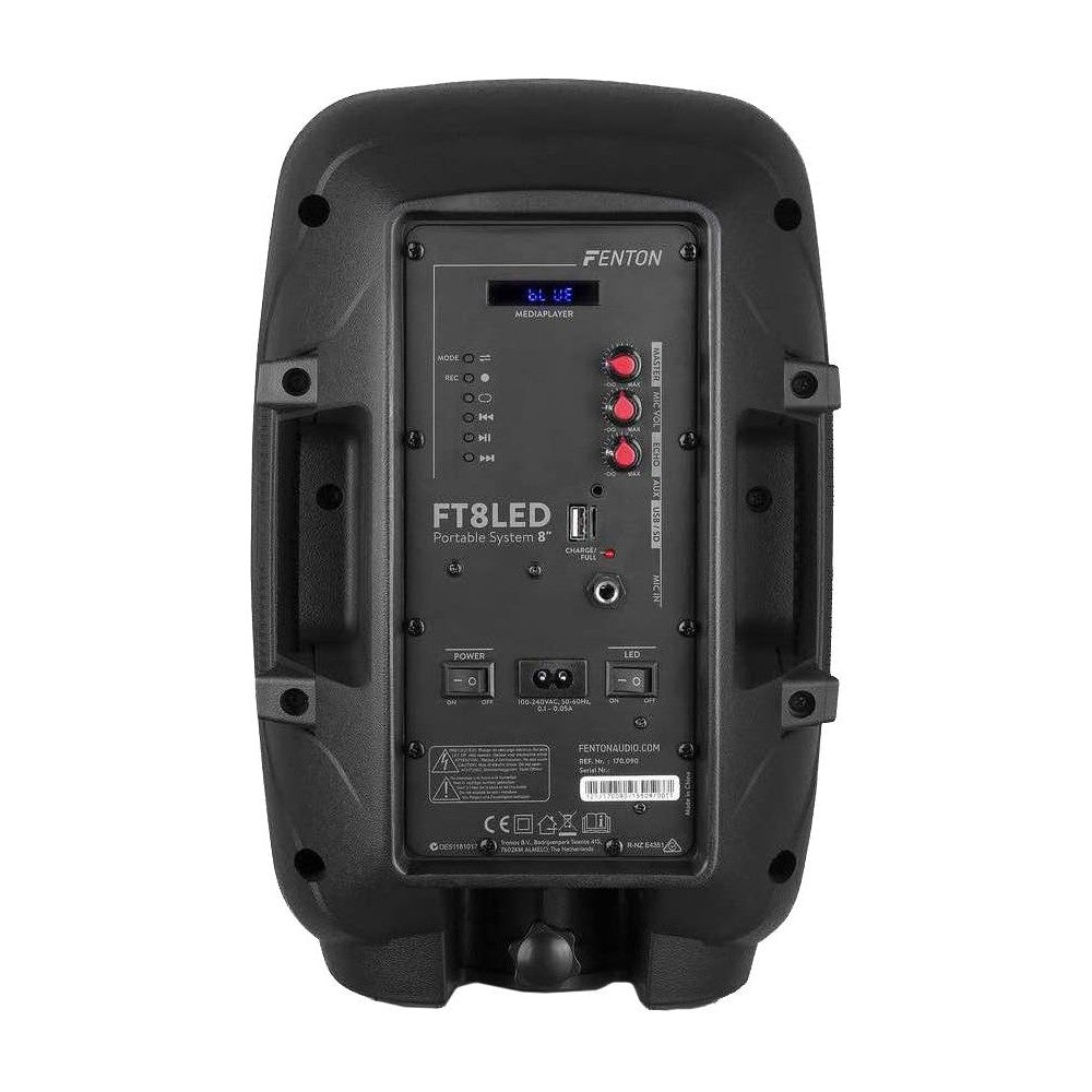 FENTON FT8LED 8" Portable Speaker