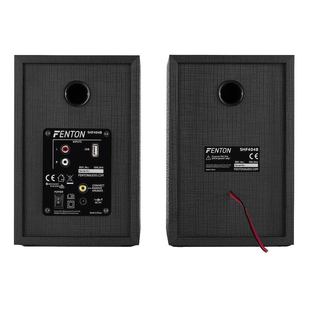 FENTONSHF404B Pareja de altavoces Hi-Fi de 4" con Bluetooth