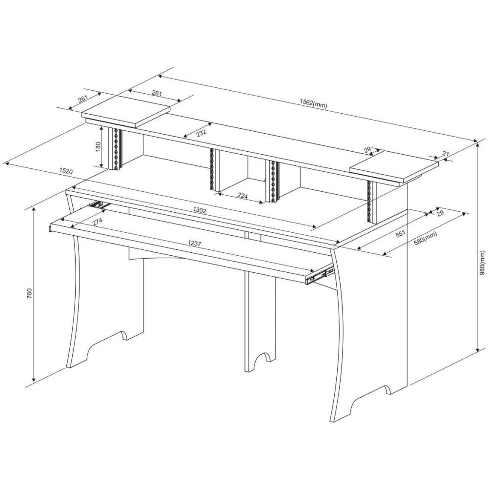 GLORIOUS WORKBENCH WHITE Workstation professionale