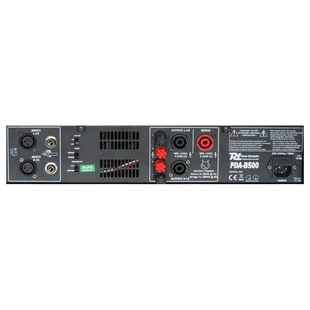 Power Dynamics PDA-B500 Amplificador de 500 vatios