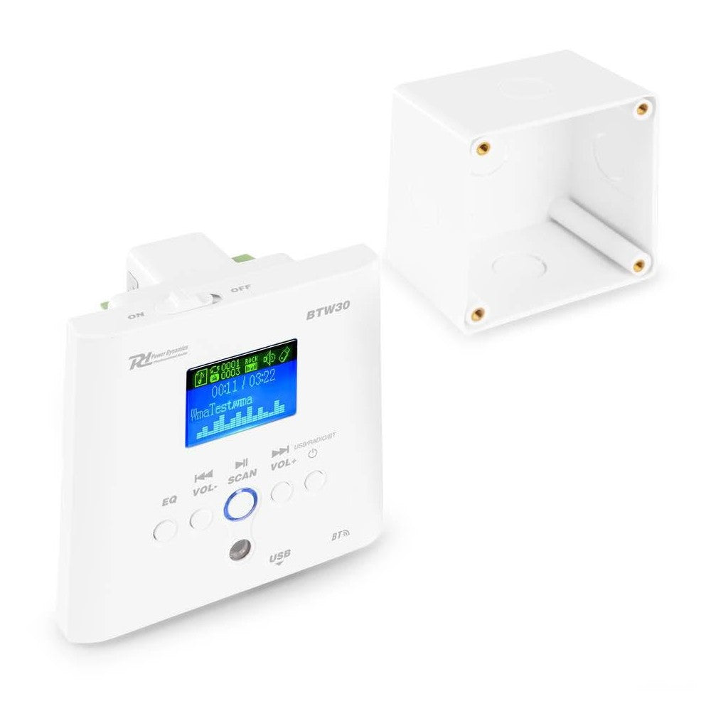 Power Dynamics BTW30 Reproductor de pared 2x15W BT