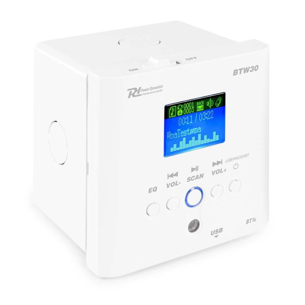 Power Dynamics BTW30 Reproductor de pared 2x15W BT