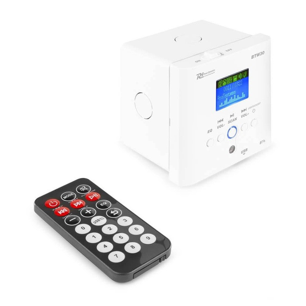Power Dynamics BTW30 Reproductor de pared 2x15W BT