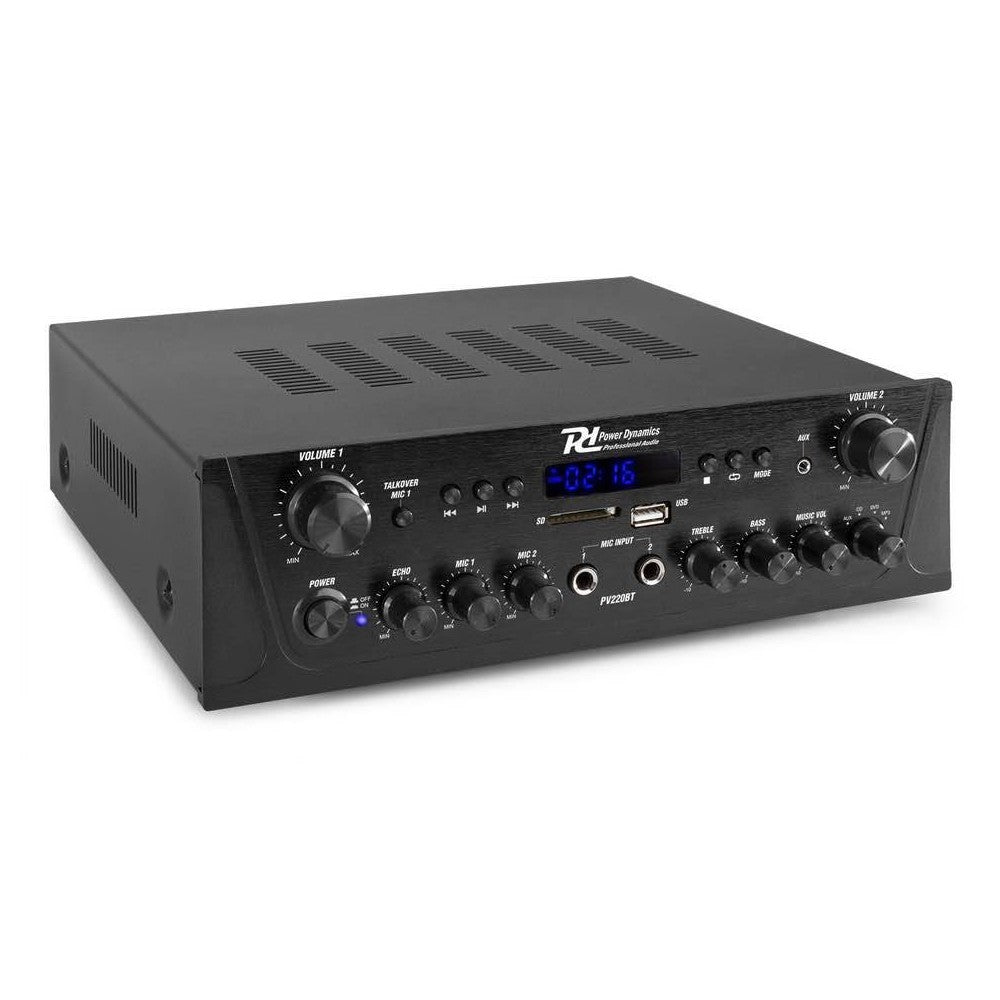 Power Dynamics PV220BT 2CH Amplificatore 2x100W BT