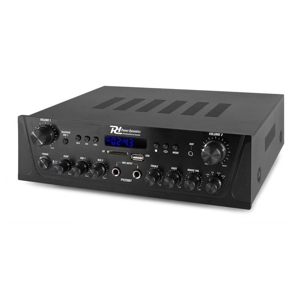 Power Dynamics PV220BT 2-channel Amplifier 2x100W BT